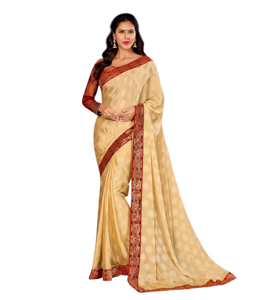 Pratibha Embroidered Pure Chiffon Saree